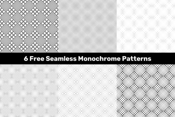 6 Free Seamless Monochrome Patterns for Your Design Projects