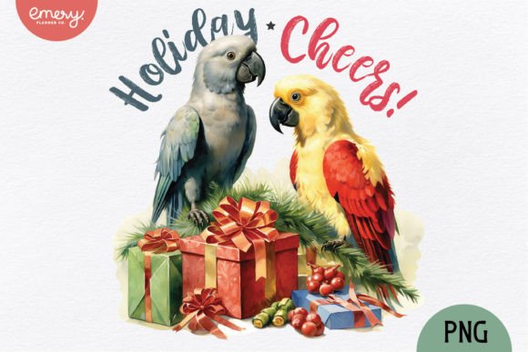 Bringing Nostalgic Charm to Modern Crafts with Vintage Christmas Parrot PNG Sublimation