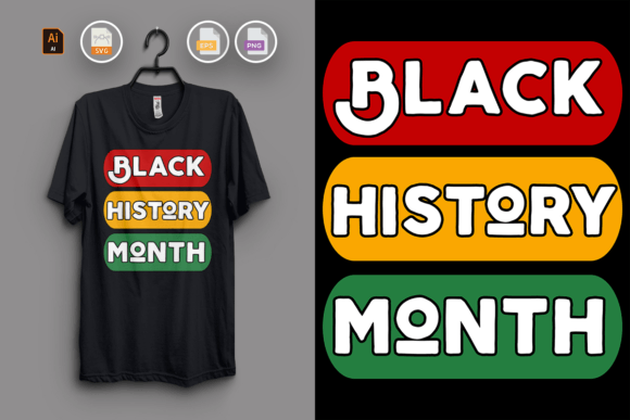 Celebrate Culture with Black History Month T-shirt Design Vol.2