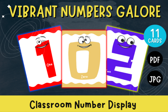 Classroom Big Number Display: Vibrant Numerical Literacy