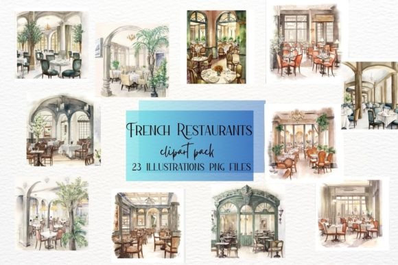 Enchanting French Interiors Watercolor Illustration: A Touch of Parisian Charm