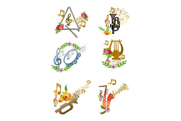 Floral Music Instrument and Notes: A Designer's Guide