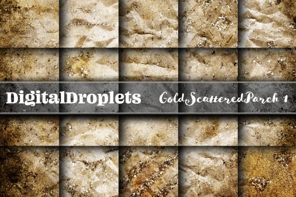 Gold Scattered Vol. 1 | Collection: A Digital Parchment Set