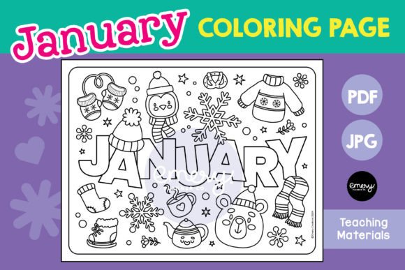 January Coloring Page: A Fun Start to the New Month