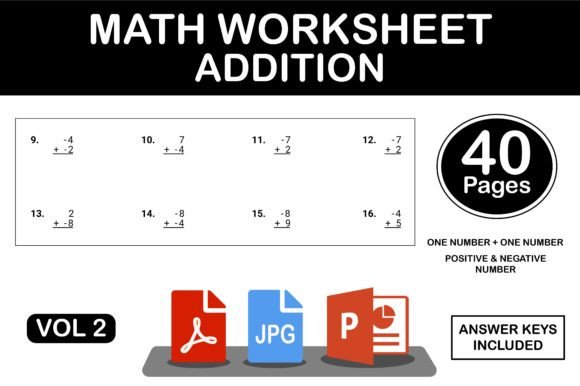 Mastering Addition: A Look at Addition Workbook Math Worksheets Vol 2
