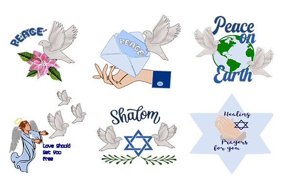Peace and Doves Set: Elevating Your Creative Print on Demand Projects