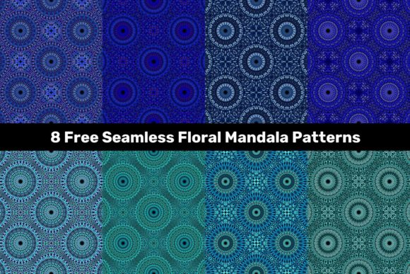 Unlock Creative Potential with 8 Free Seamless Floral Mandala Patterns