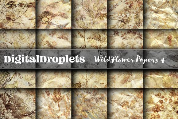 Wild Flowers Papers Vol. 4: Gothic and Vintage Textures